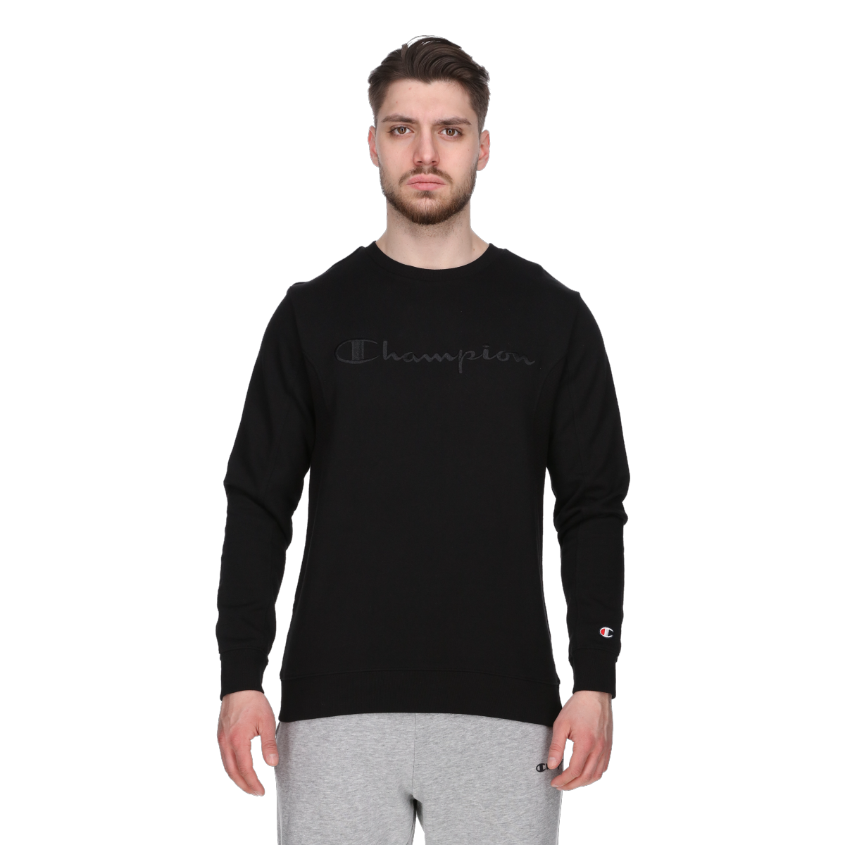 Sweatshirt Champion Crewneck Sweatshirt Sort | 221528-KK001, 0