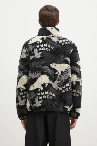 Sweatshirt Human Made Animal Print Fleece Jacket Sort | HM28JK038, 2