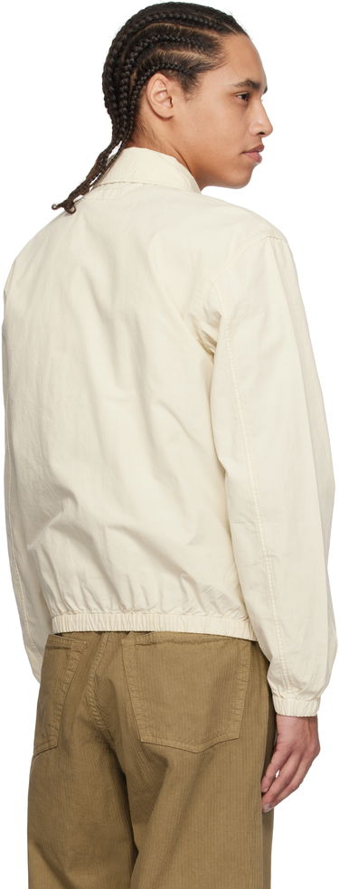 Vindjakke Polo by Ralph Lauren Ralph Lauren 'The Bayport' Mineral-Dyed Poplin Bomber Jacket Hvid | 710961831002, 2