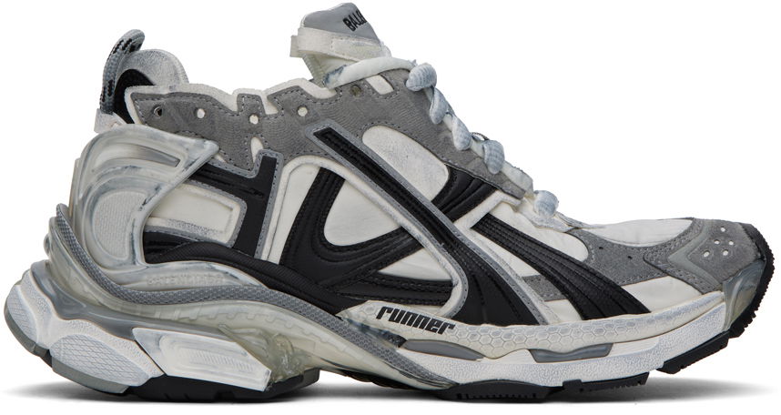 Sneakers og sko Balenciaga Runner Sneakers "Gray & White" Grå | 772774-W3RNY-9012, 0