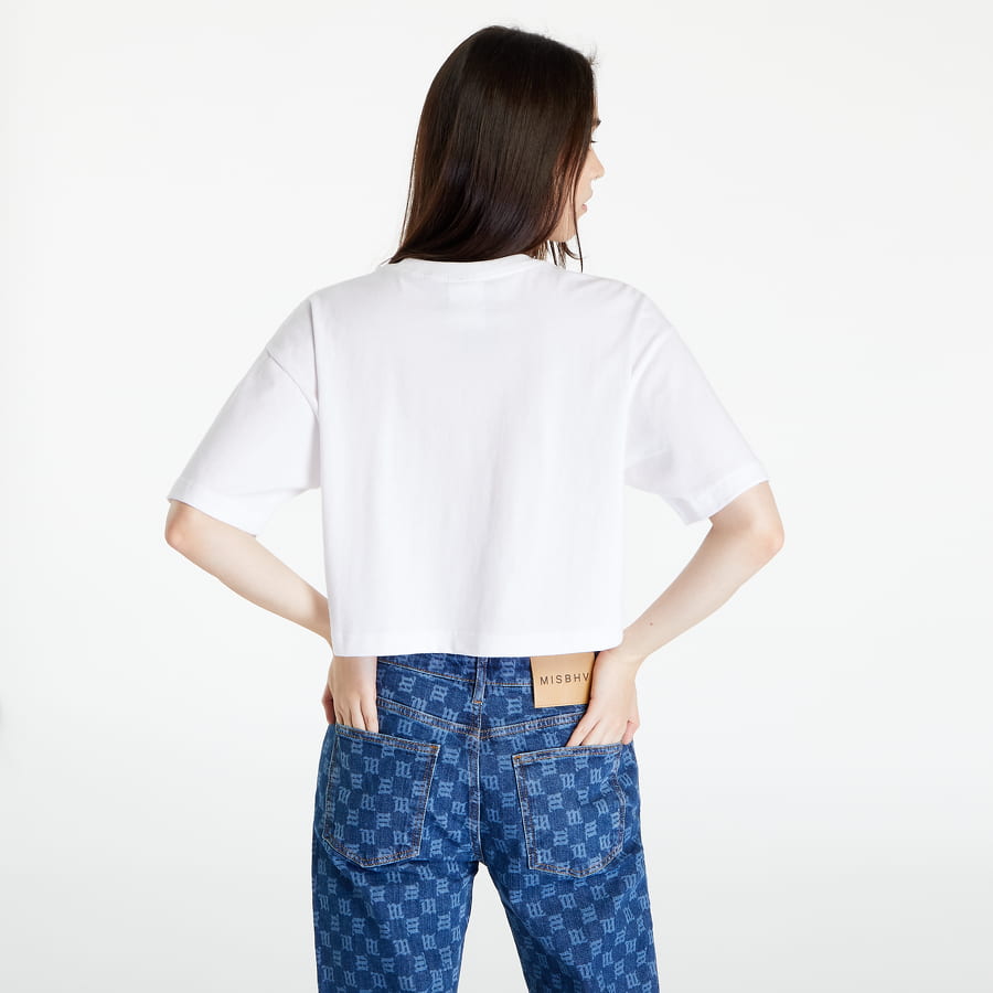 Crop top HUF Forever Crop Tee Hvid | WTS0048 WHITE, 1