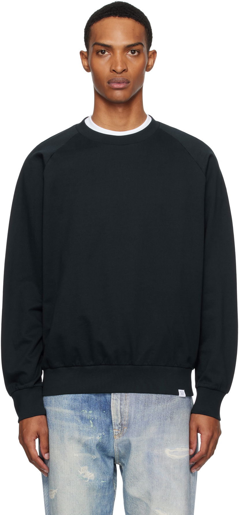 Sweatshirt NORSE PROJECTS Norse Projects Marten Relaxed Raglan Sweatshirt Sort | N20-1365