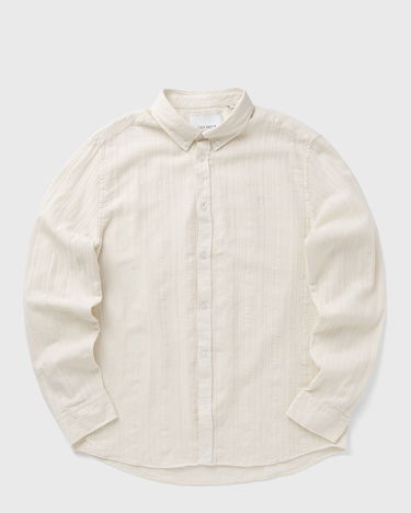 Skjorte Les Deux Konrad Stripe Textured Button-Down Shirt Hvid | 1000067-215, 2
