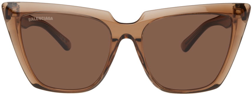 Solbriller Balenciaga Cat-Eye Sunglasses Brun | BB0046S, 0