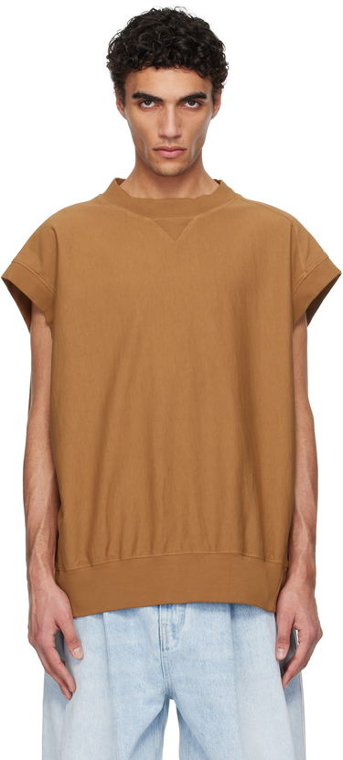 Sweater HED MAYNER Hed Mayner Cap Sleeve Sweatshirt Brun | HMMA70013T-HA082A, 0
