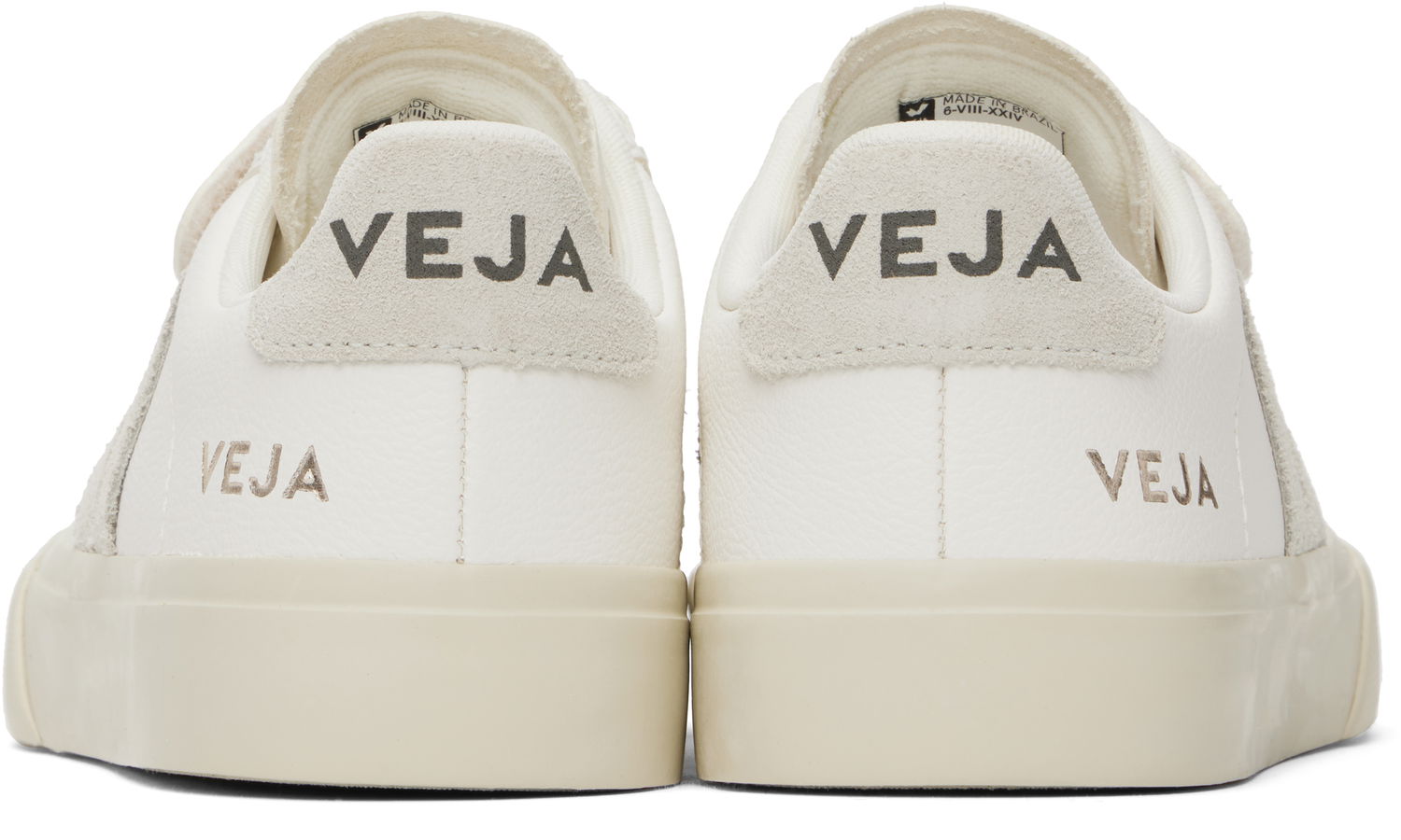 Sneakers og sko Veja Recife Velcro Sneaker Extra White/Natural Brun | RC0502919B, 1