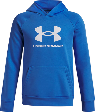 Sweatshirt Under Armour Rival Fleece Hoodie Blå | 1379791-402, 0