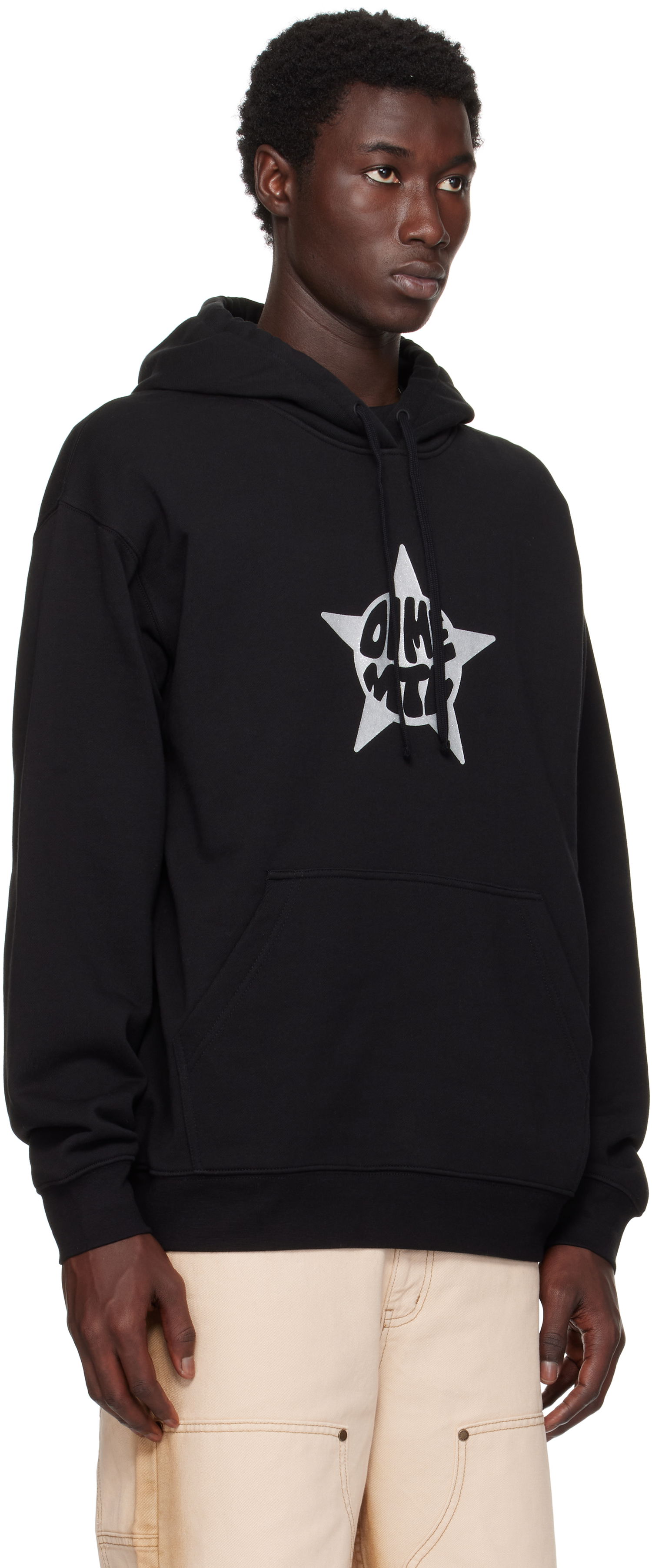 Sweatshirt Dime Dime Star Hoodie Sort | DIMESU2546BLK, 1