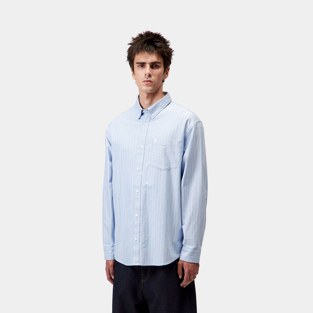Skjorte Carhartt WIP Carhartt WIP Cassel Long Sleeve Shirt Blå | I035327_7, 0
