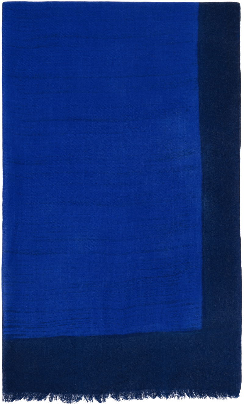 Tørklæde Paul Smith Paul Smith Color Block Scarf Blå | M1A-150C-N016-47-0