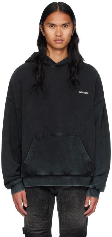 Sweatshirt We11done Raw Edge Hoodie by Sort | WD-TH2-24-809-U-BK, 0