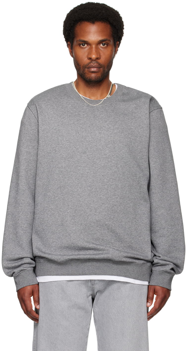 Sweater SKIMS Fleece Lounge Crewneck Sweatshirt Grå | TP-PLO-5424M