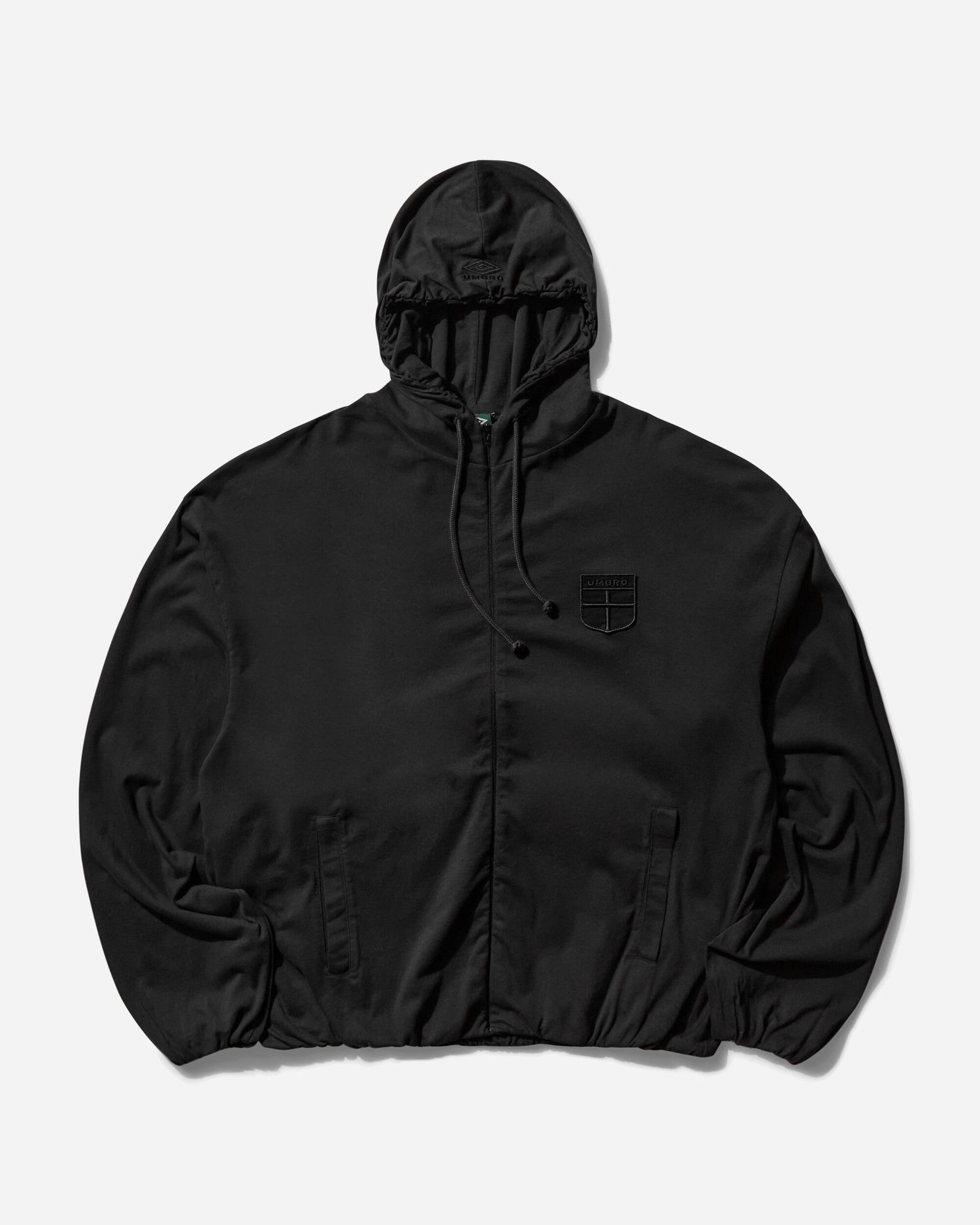 Sweatshirt Umbro Crest Jersey Zip Hoodie Sort | UBMW0245JY61 BLK0020, 0