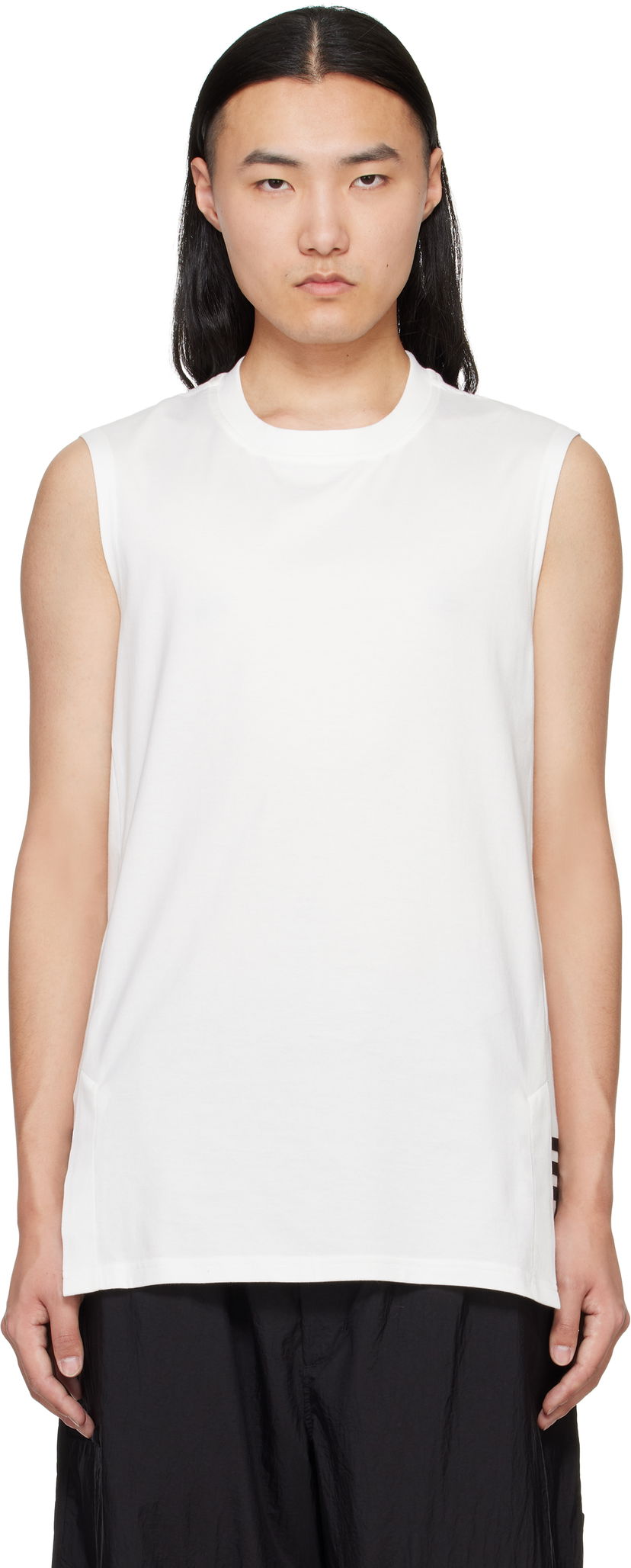 Tanktop Y-3 Y-3 3-Stripes Tank Top Hvid | JM7844