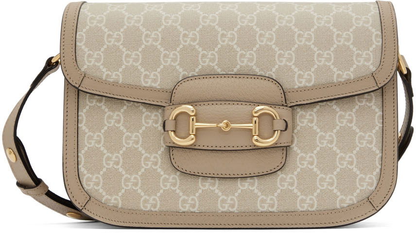 Skuldertaske Gucci 1955 Horsebit Shoulder Bag Beige | 602204 UULBG, 0