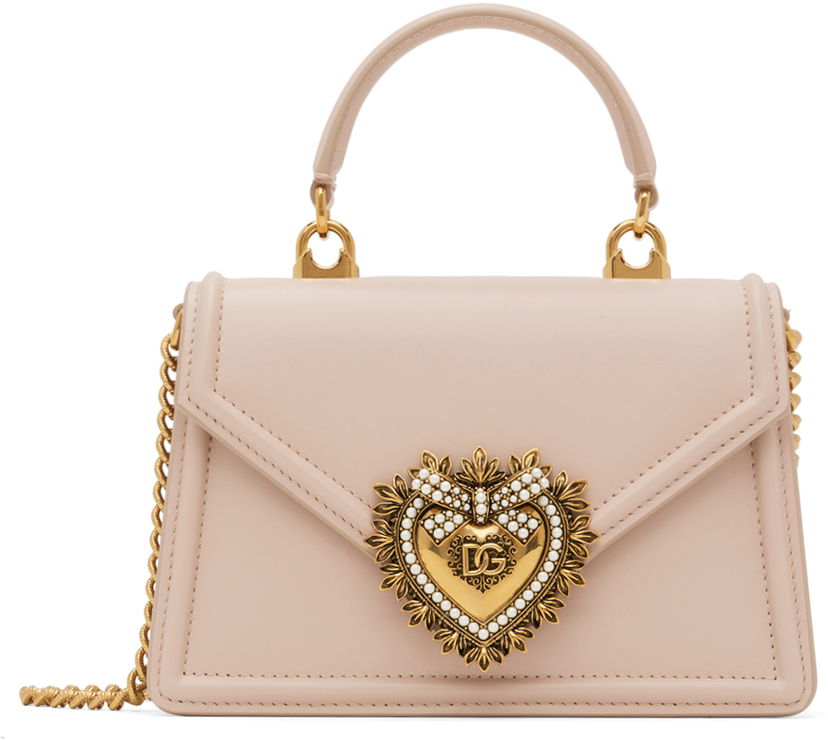 Håndtaske Dolce & Gabbana Pink Small Devotion Bag Lyserød | BB6711 AV893