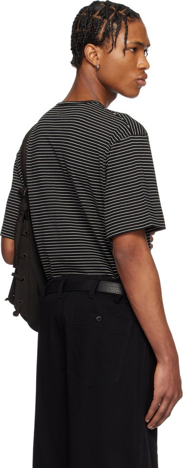 T-shirt LEMAIRE LEMAIRE Striped Short Sleeve T-Shirt Sort | TO1385 LJ1033, 2