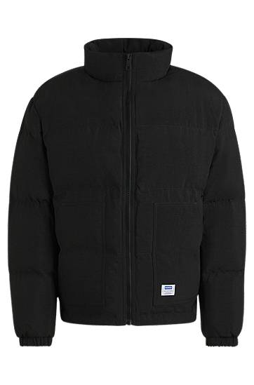 Puffer jakke BOSS Water-Repellent Puffer Jacket Sort | 50522234