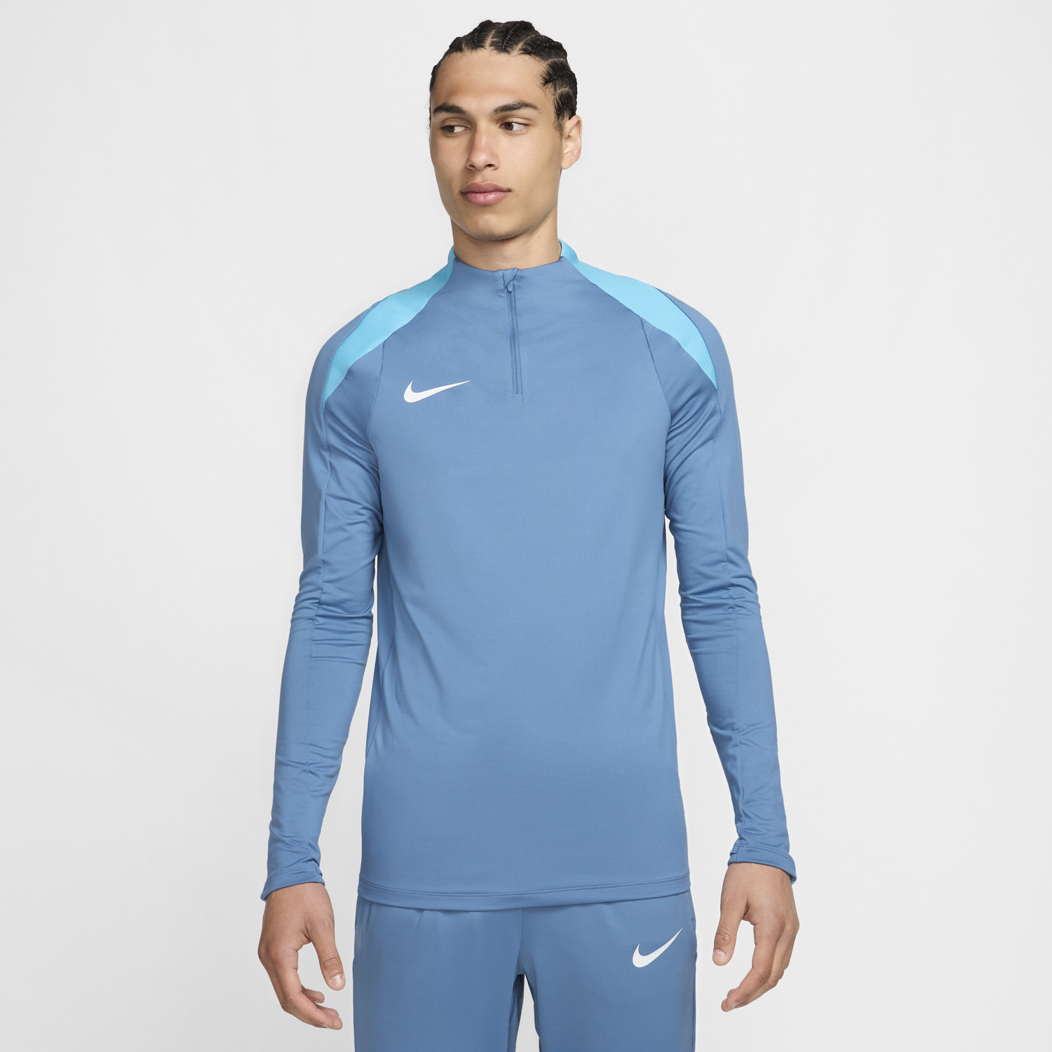 Polo skjorte Nike Training Football Dri-FIT Half-Zip Top Blå | FN2403-429, 0