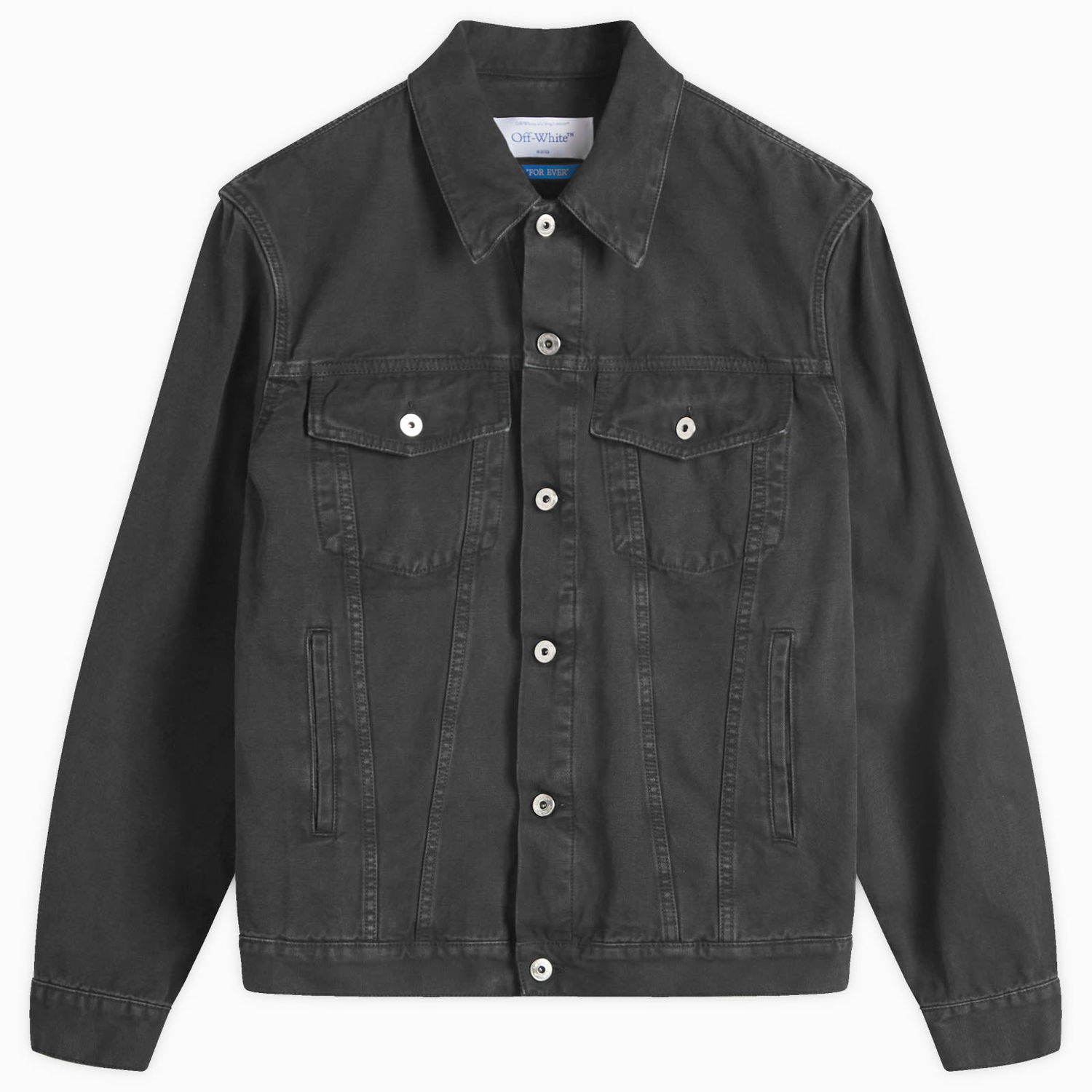 Jakke Off-White Black Canvas Jacket Sort | OMEV002C99FAB0011001, 0