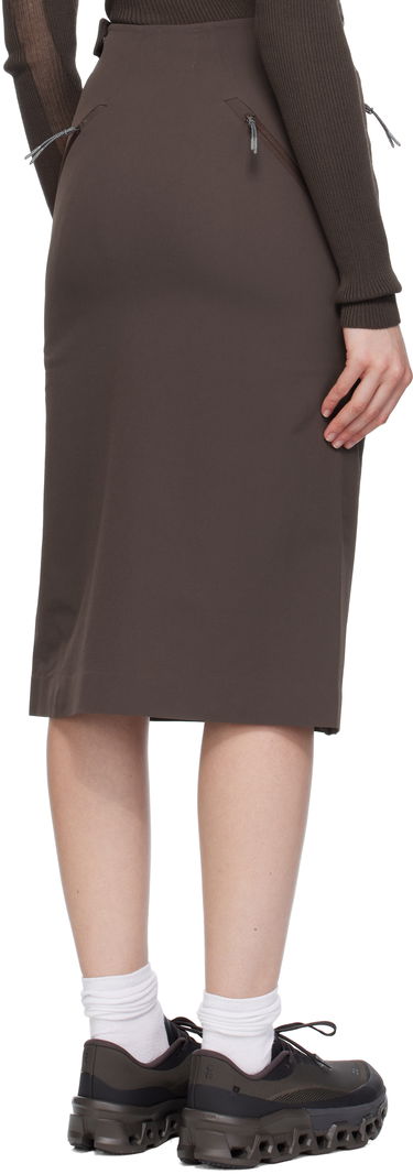 Nederdel ROA ROA Y Zip Sport Skirt Brun | RBWW019FA10, 2
