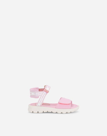 Sneakers og sko Dolce & Gabbana Technical Fabric Sandals With Dg Logo Lyserød | DL0068AY2338B405, 0
