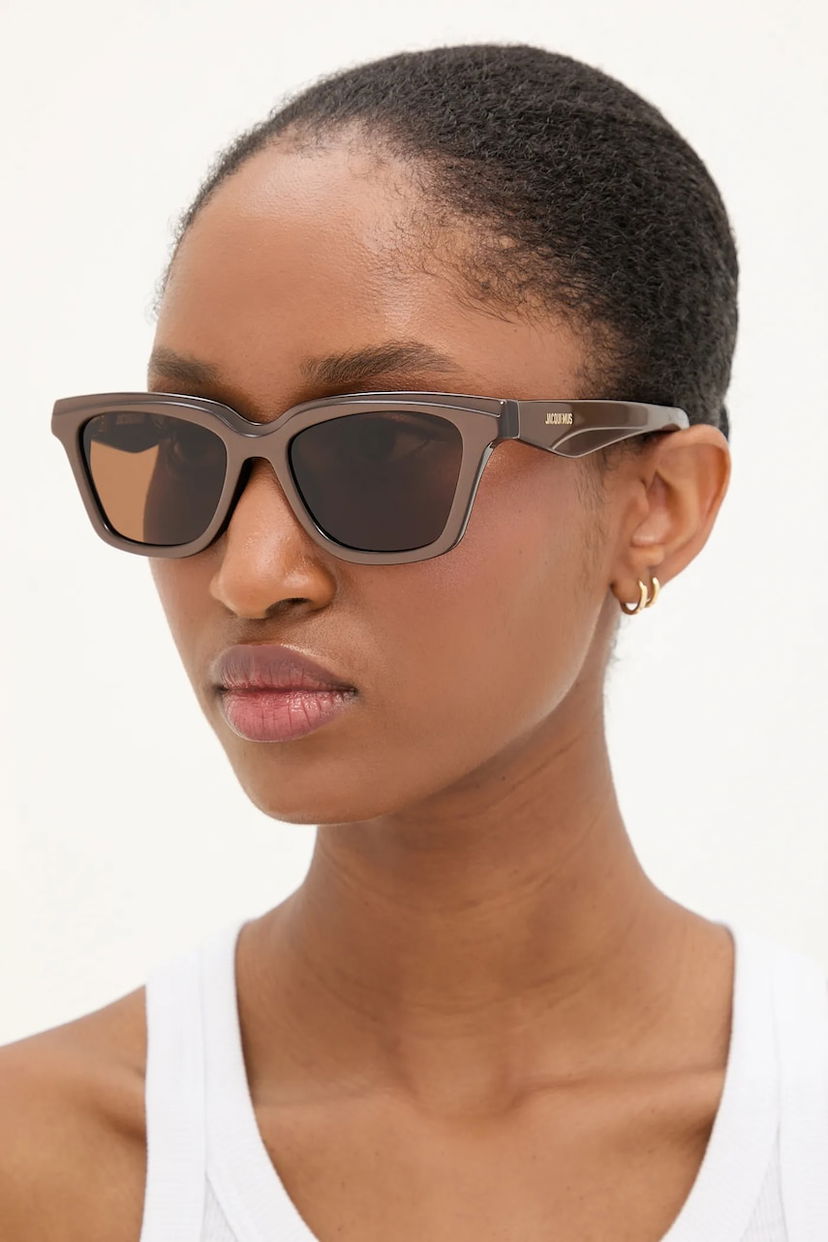 Solbriller Jacquemus Jacquemus CARRE Sunglasses Brun | JAC109C1SUN