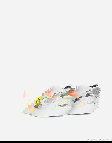 Sneakers og sko Dolce & Gabbana Portofino Printed Calfskin First Steps Hvid | DN0143AC374HV5AN, 1