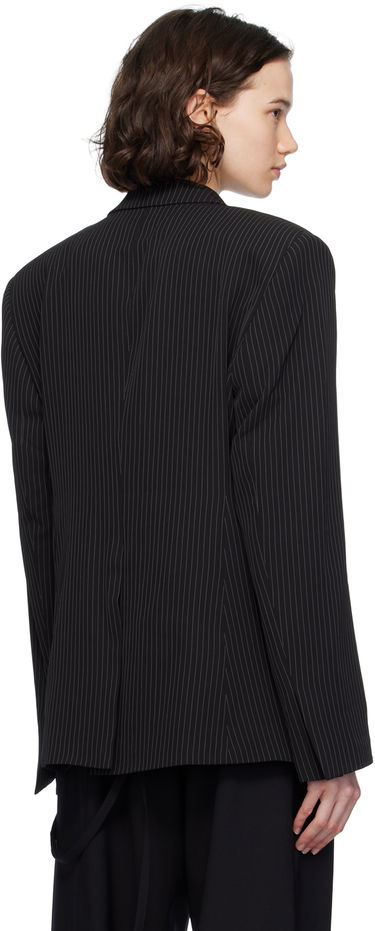 Jakke Ottolinger Ottolinger Split Pinstripe Blazer Sort | 2301612, 2