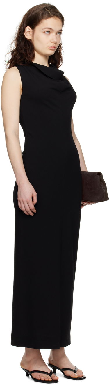 Kjole TOTEME TOTEME Cowl-Neck Maxi Dress Sort | 251-WRD4445-FB0330, 1
