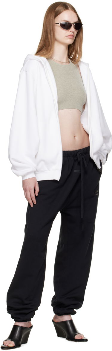 Sweatshirt Fear of God ESSENTIALS 90s Fleece Zip-Up Hoodie Hvid | 192SP257444FW, 3