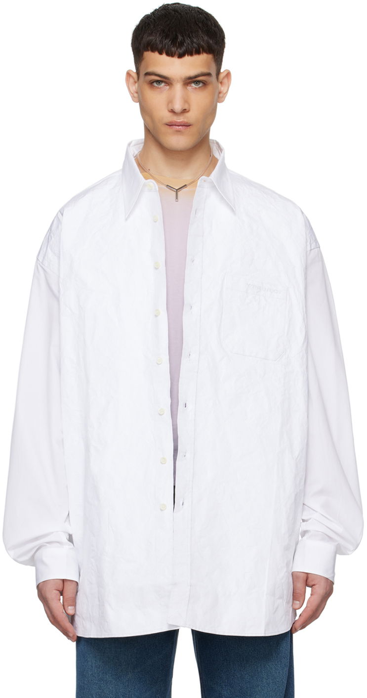 Skjorte Y/PROJECT Scrunched Shirt Hvid | 201SI008