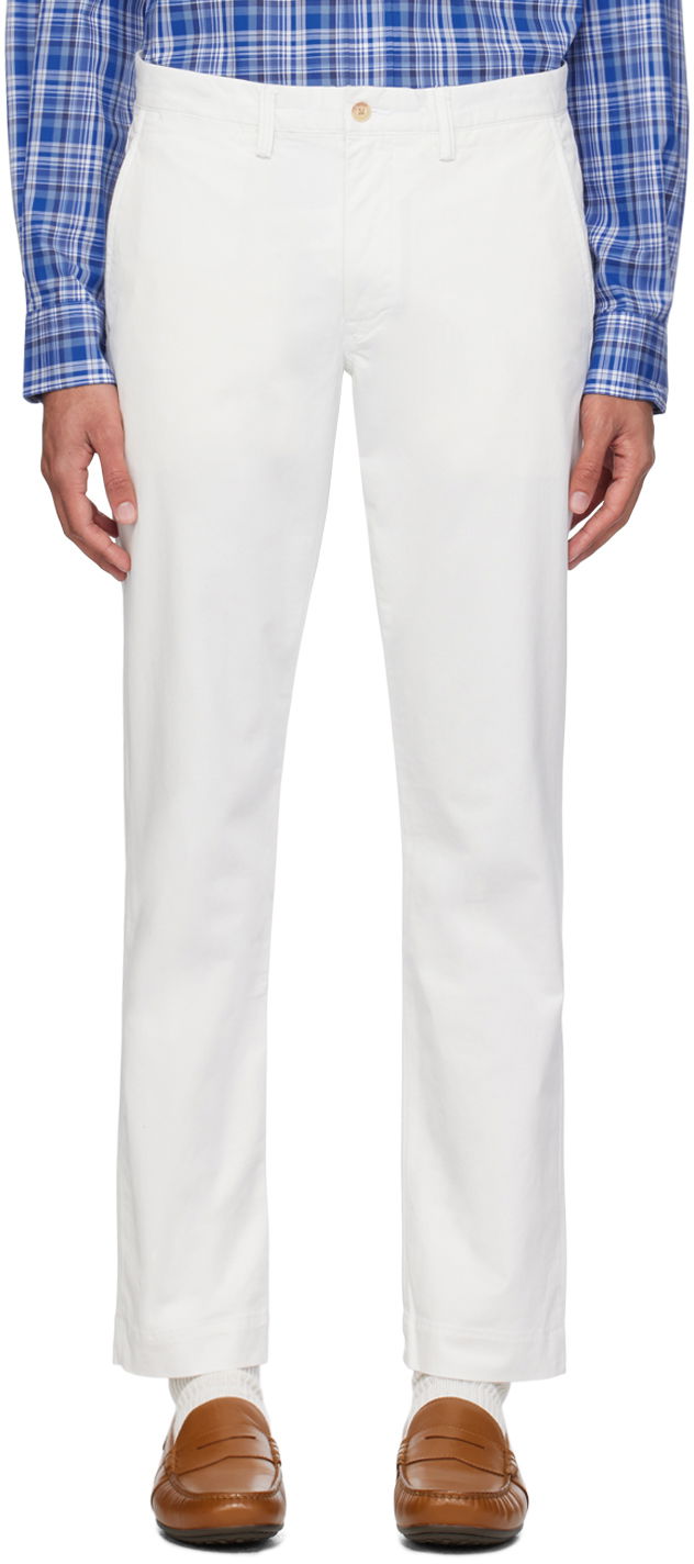 Bukser Polo by Ralph Lauren Polo Ralph Lauren Straight Fit Trousers Hvid | 710690138100