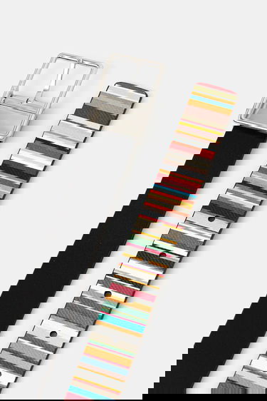 Bælter Paul Smith Paul Smith Reversible Leather Striped Belt Flerfarvet | M1A.8172.DC2FMU, 2