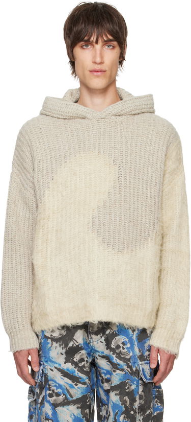 Sweatshirt ERL Silk Swirl Hoodie Beige | ERL09N019, 0
