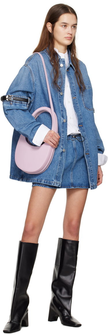 Jakke Coperni Coperni Denim Jacket with Open Elbow Detail Blå | COPCH36202, 3