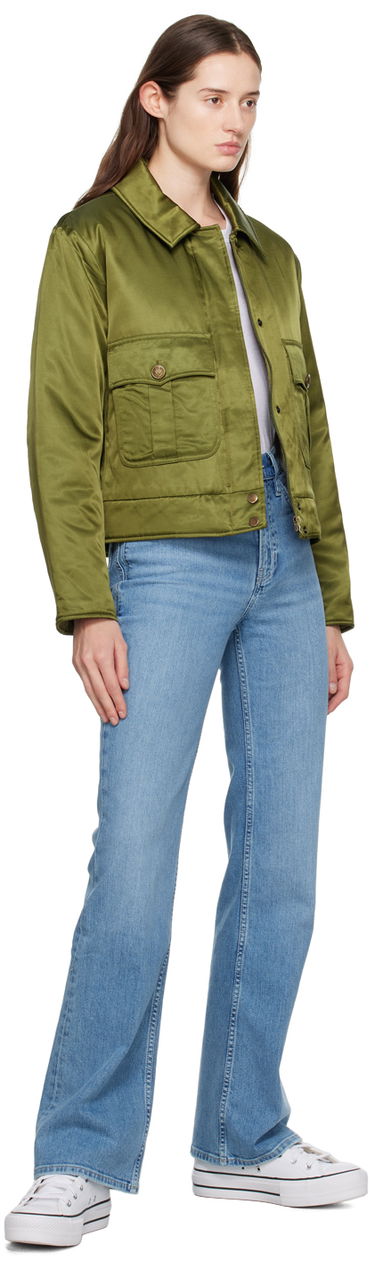 Jakke rag & bone Rag & Bone Women's Satin Bomber Jacket Grøn | WAW23H2009KM09, 3