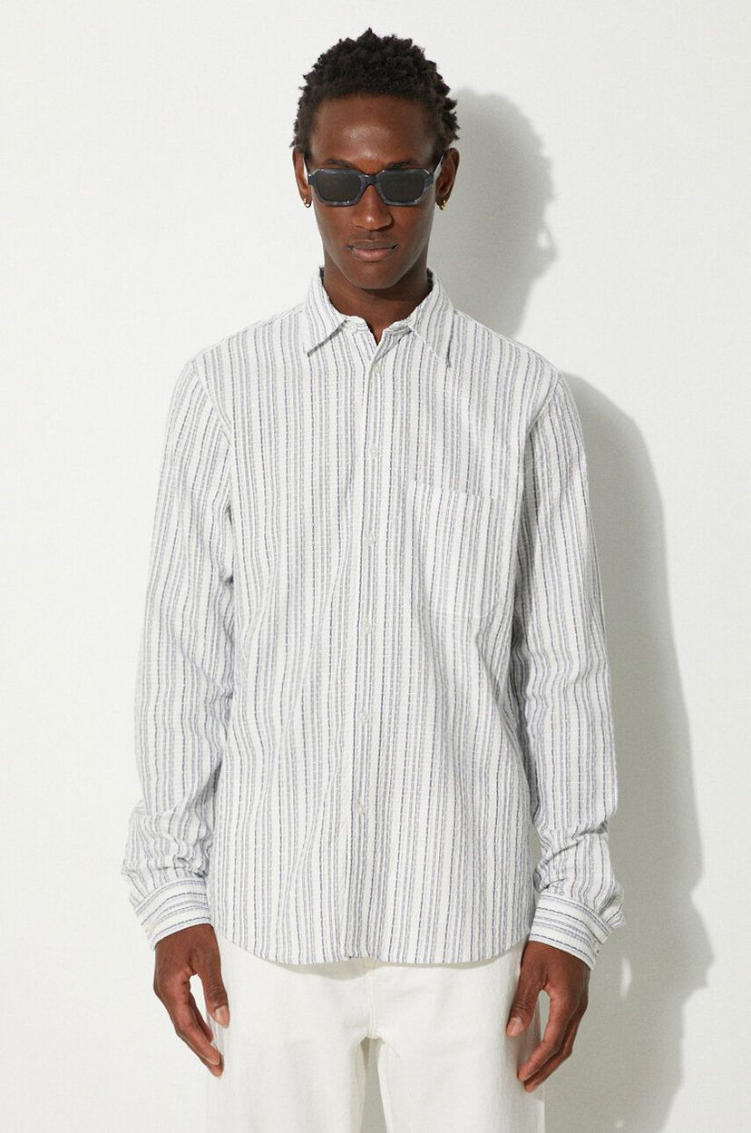 Skjorte Samsoe Samsoe Samsoe Samsoe Regular Fit Shirt with Classic Collar Hvid | M23200057