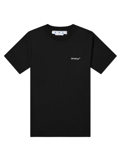 T-shirt Off-White Brick Arrows Slim Tee Sort | OMAA027F22JER0081001