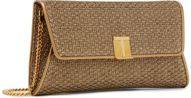 Håndtaske Tom Ford Tom Ford Nobile Textured Fabric Clutch Metalisk | L1736-TSY048X, 1