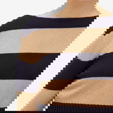 Sweater Max Mara Knitted Striped Jumper Beige | 2421366062600-020, 5