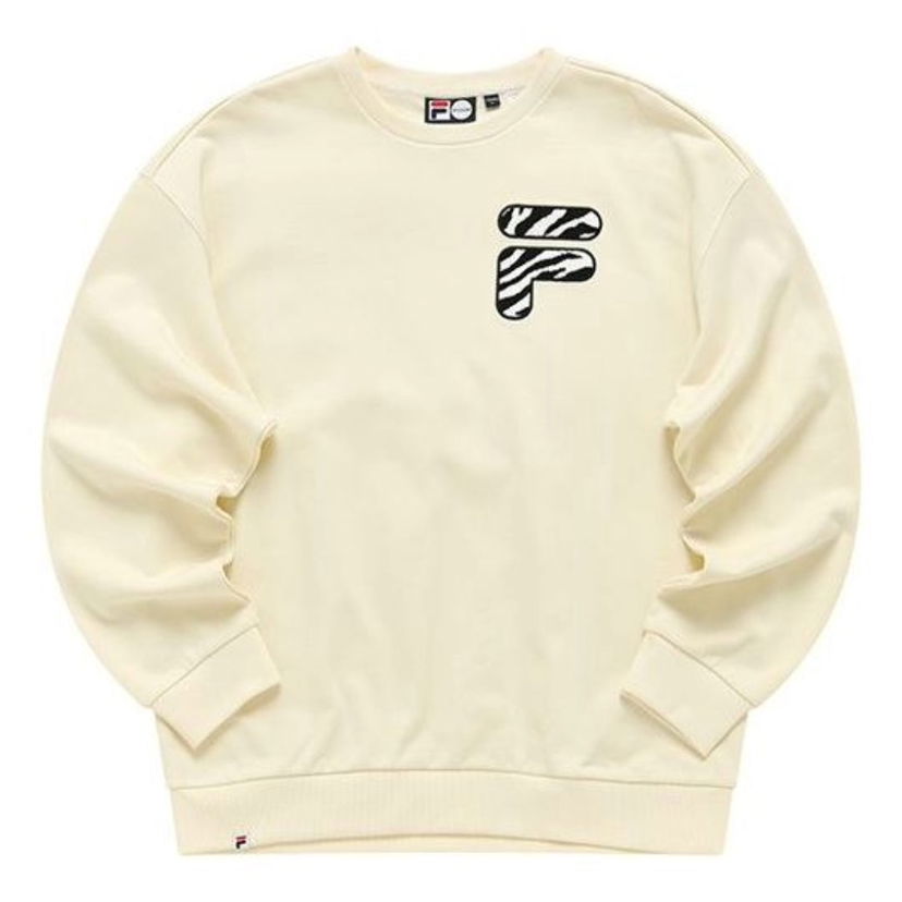 Sweater FILA FUSION Logo Printed Sweater Beige | T11U216207F-IV