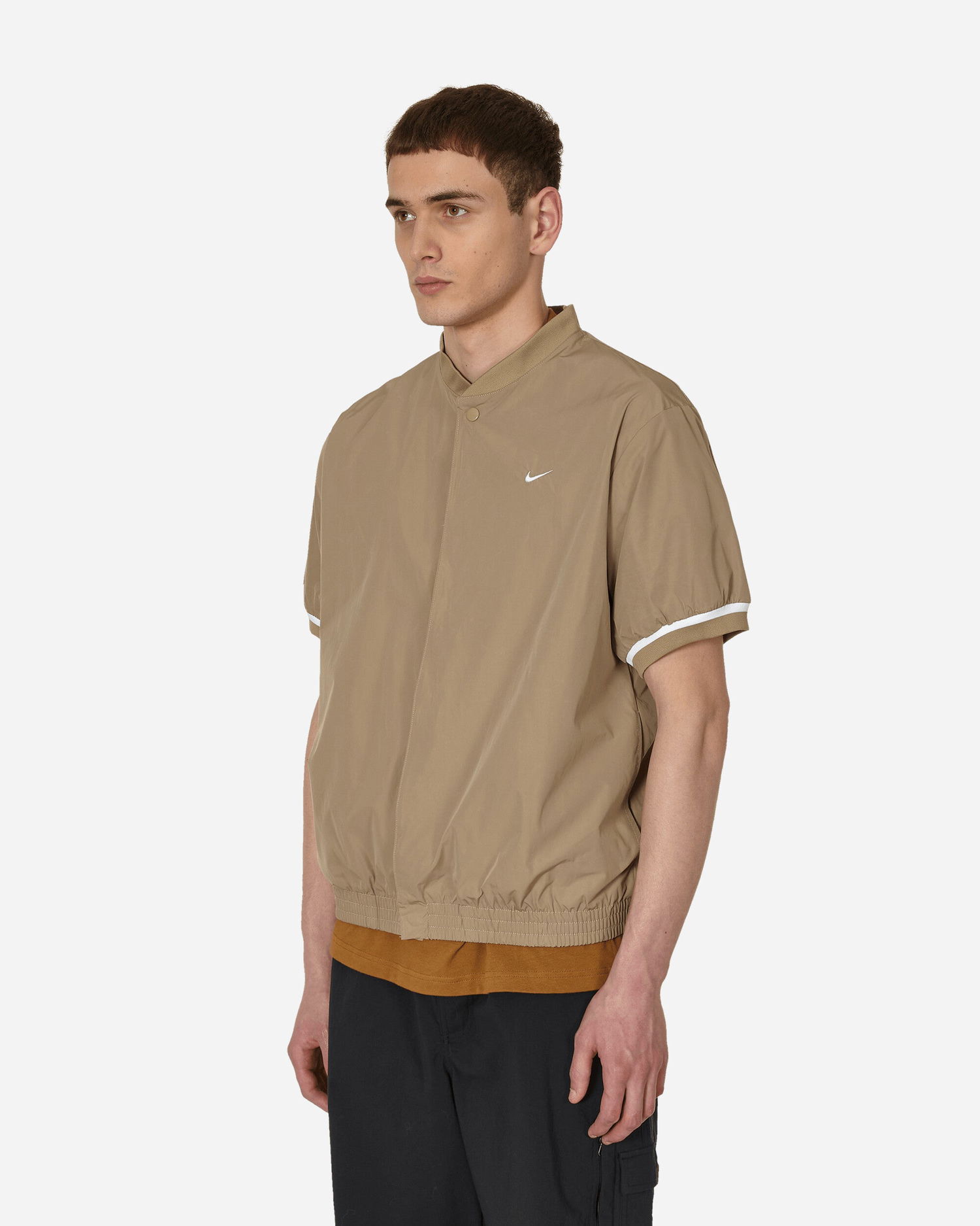 Polo skjorte Nike Authentics Warm-Up Shirt Beige | DX3342-247, 1