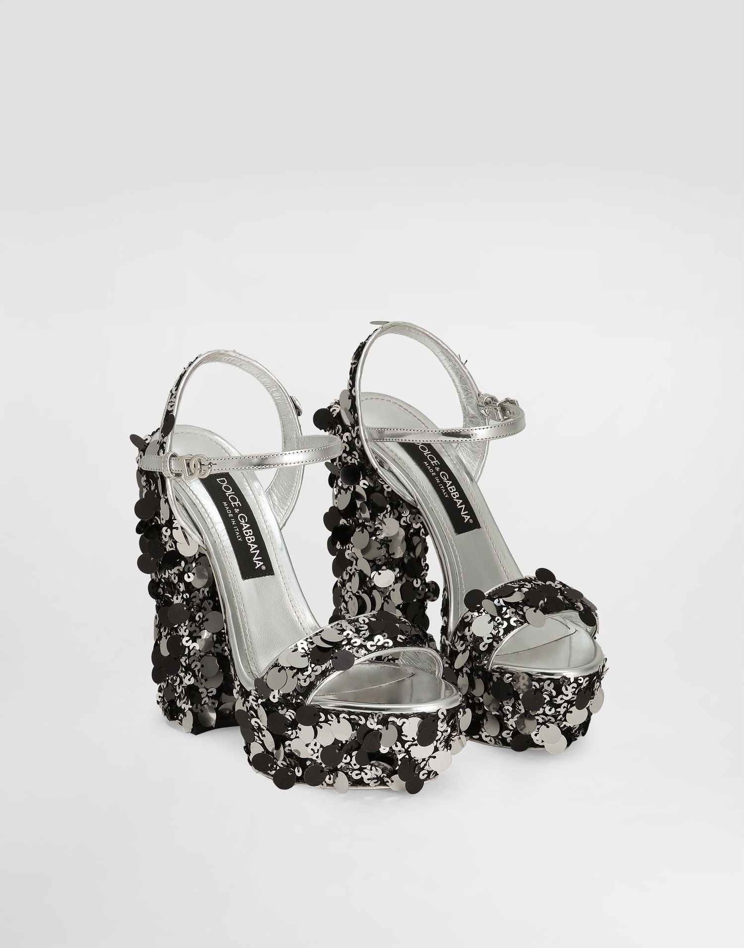Sneakers og sko Dolce & Gabbana Sequined Platform Sandals Flerfarvet | CR1815A6M4080998, 1