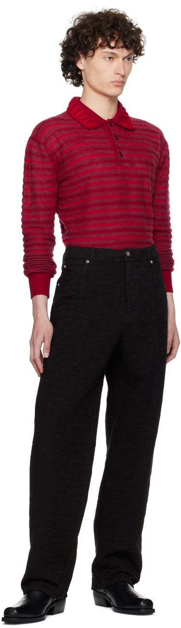 Bukser FERRAGAMO Ferragamo Monogram Five-Pocket Pants Sort | 782902, 3