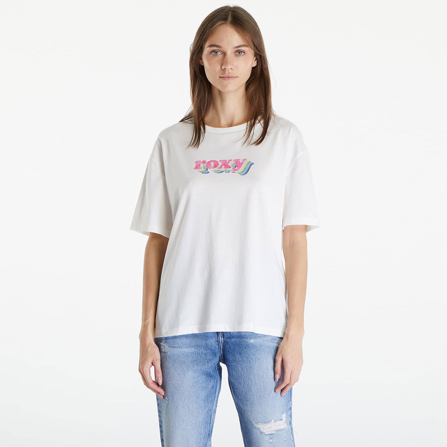 T-shirt Roxy Sand Under The Sky Snow White Hvid | ERJZT05656-WBK0, 0