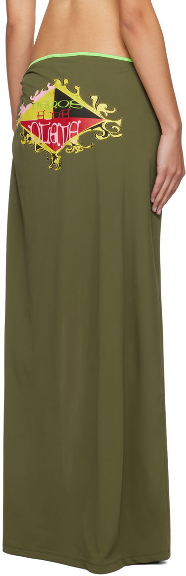 Nederdel Ottolinger Ottolinger Wrap Maxi Skirt Grøn | 501003, 2