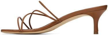 Tilbehør Manolo Blahnik Manolo Blahnik Ninfemu Kitten Heel Mules Brun | 224-1738, 2