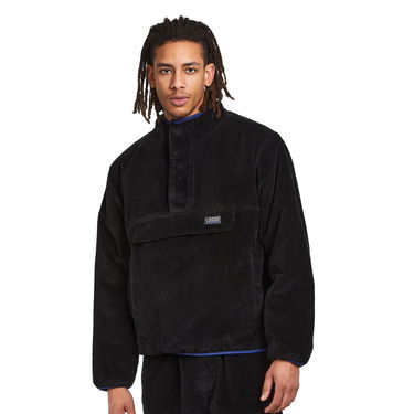 Jakke Stüssy Corduroy Mock Pullover Sort | 115624-0001, 1