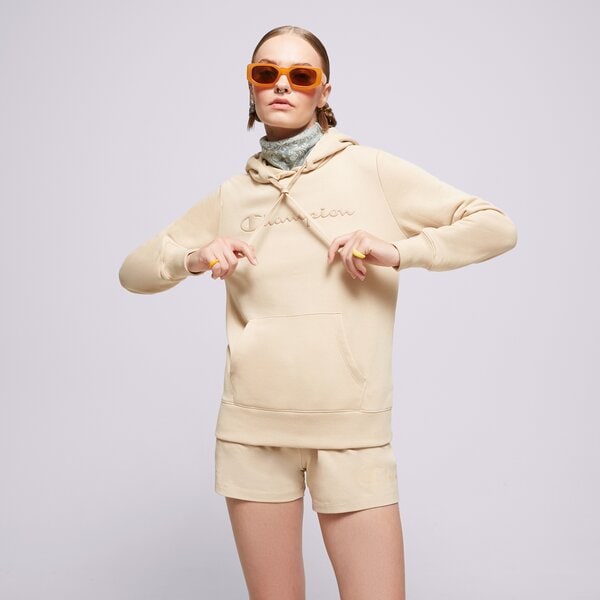 Sweatshirt Champion Hooded Sweatshirt Beige | 116065MS073, 0